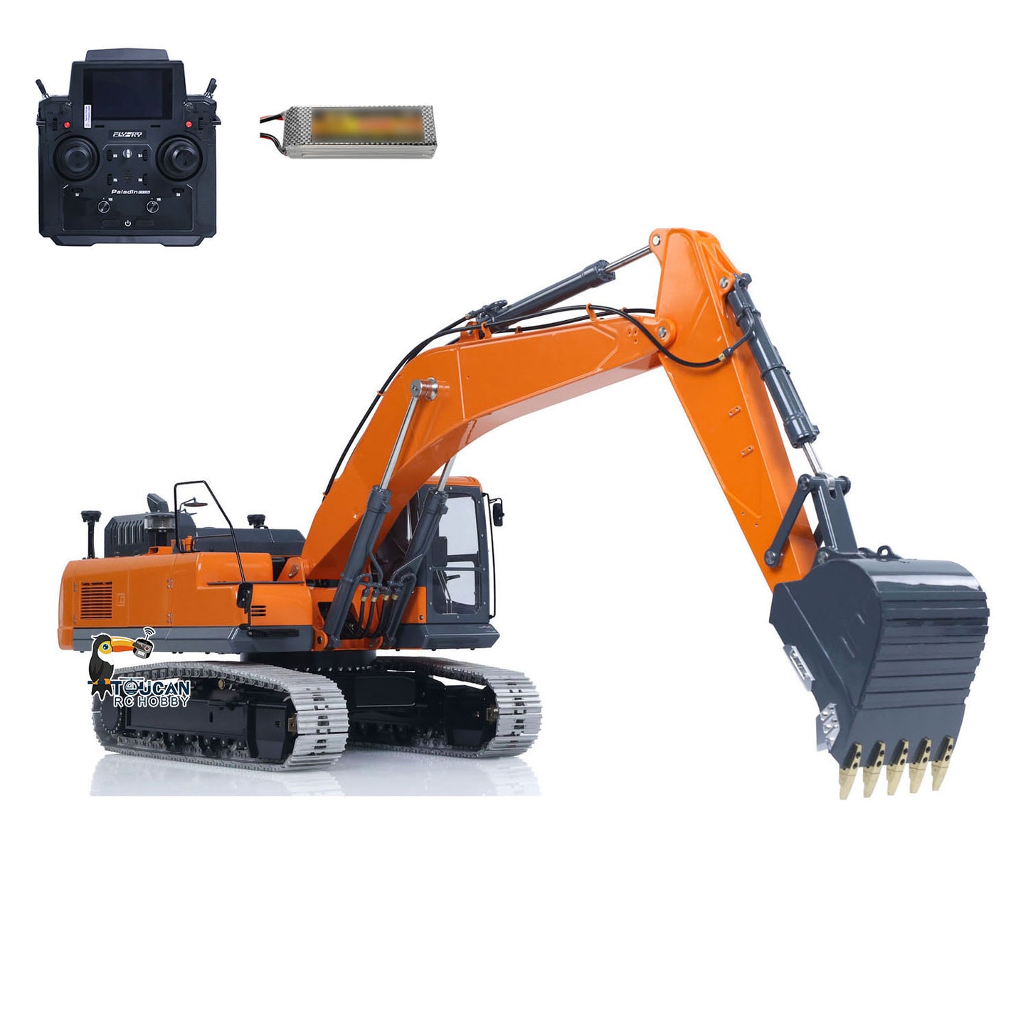 LESU Aoue DX350LC 1/14 Remote Control Digger Metal RC Hydraulic Excavator RTR Model 3CH Valve 4MPA Pump PL18EV Lite Battery Constraction Vehicle