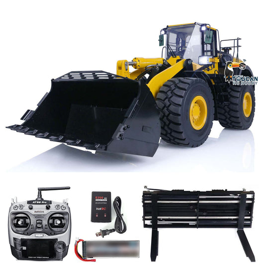 Metal MTModel WA480 1:14 Scale RC Hydraulic Loader RTR Construction Vehicles Model Assembled Reversible Bucket Tiltable Dozer Blade