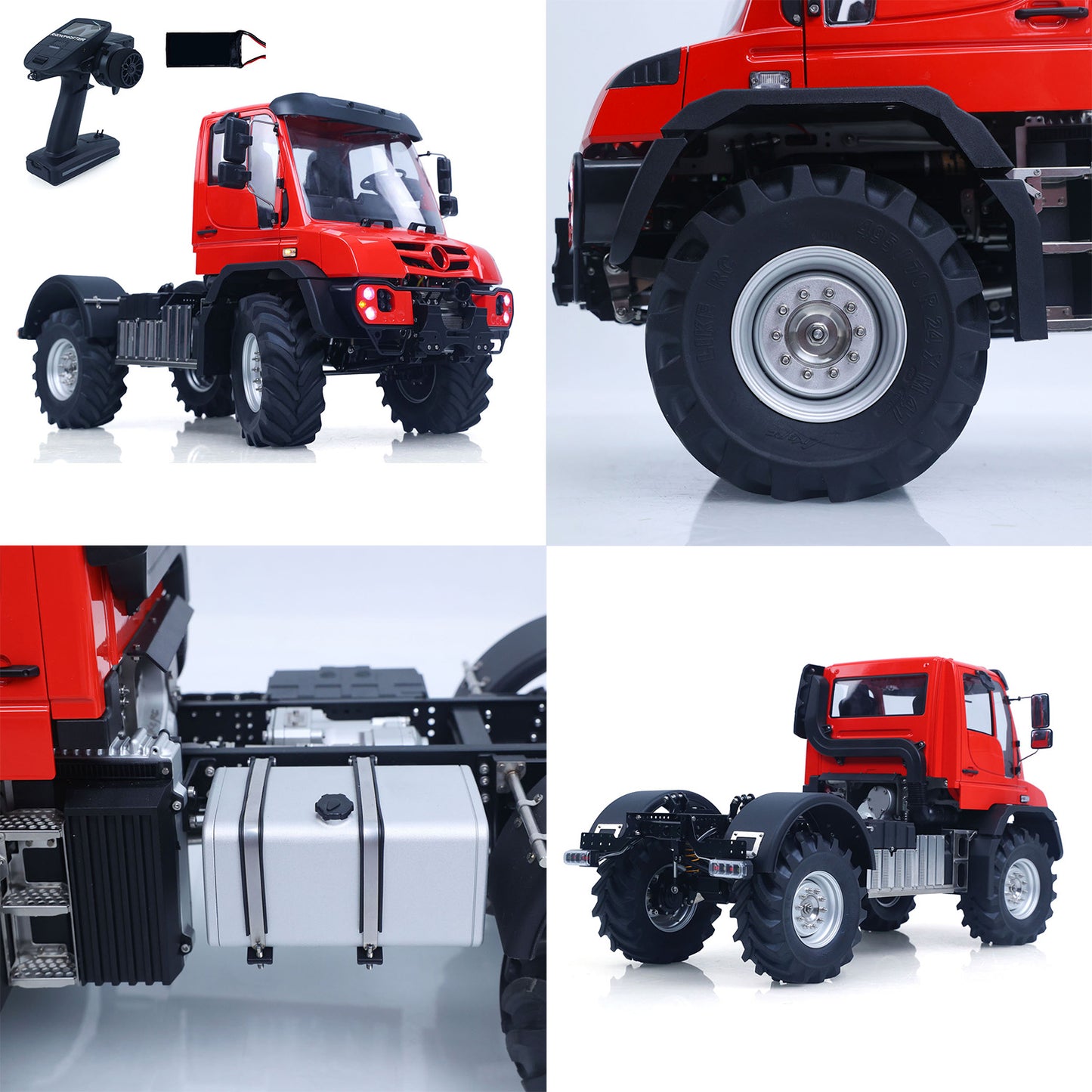 RTR 4X4 1/14 Remote Control Rock Crawler U535 Lite RC Off Road Vehicle 2Speed Transmission Metal Chassis Differential Locks Lights Sounds Battery