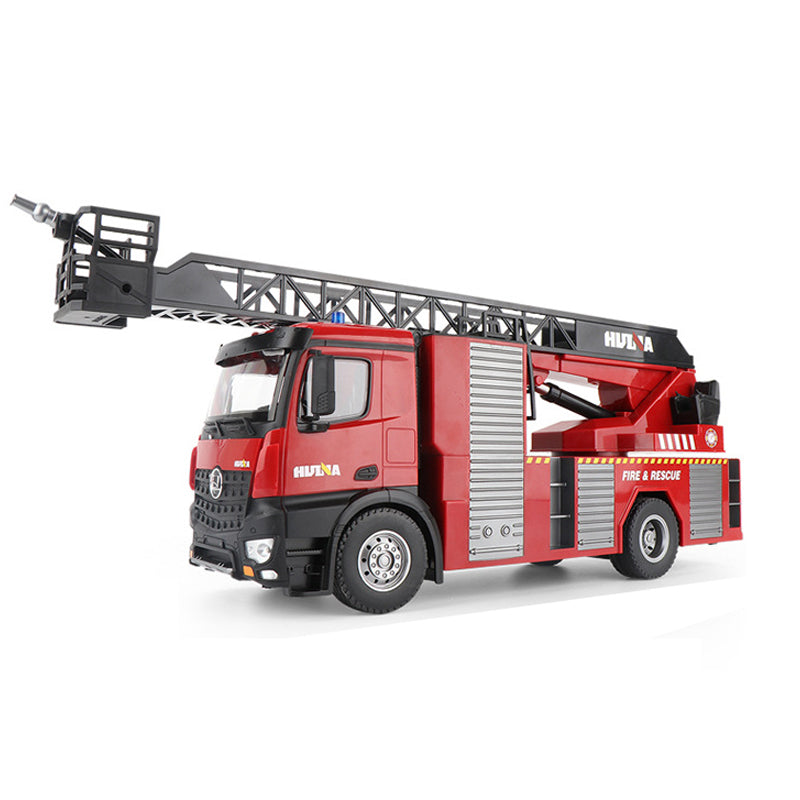 SOLD OUT US STOCK HUINA Toy 1/14 561 2.4G Sprayable Scaling Ladder Fire Truck Tractor RC Model Car
