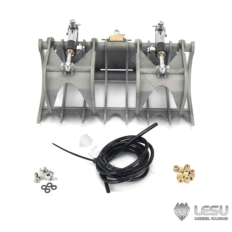 LESU Metal Fork Bucket for 1/14 RC Hydraulic Skid Steer Loader Bobcat DIY Model