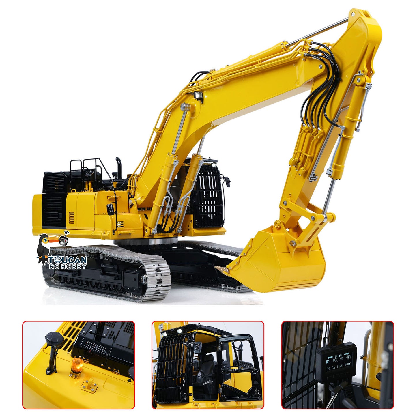 LESU Aoue PC500 1/14 Metal RC Hydraulic Tracked Excavator PNP/RTR B0019 7Ways Valve 3-4MAP Pump Light System for Construction Vehicle Collectors