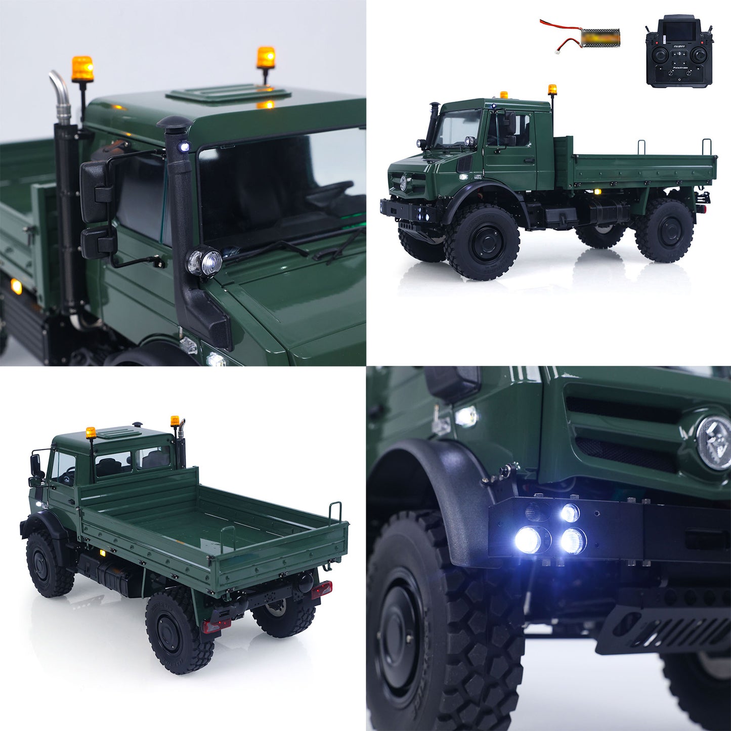 RTR LESU U4023 4X4 1/14 RC Off Road Vehicle Metal ATV Remote Control Light Truck MT44023 Model Light Sound Wheel Reduction Differential Locks