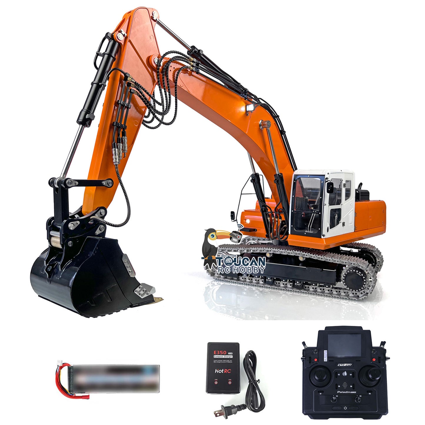 LESU PC360 1/14 RC Hydraulic Excavator RTR Metal PL18 Remote Controller