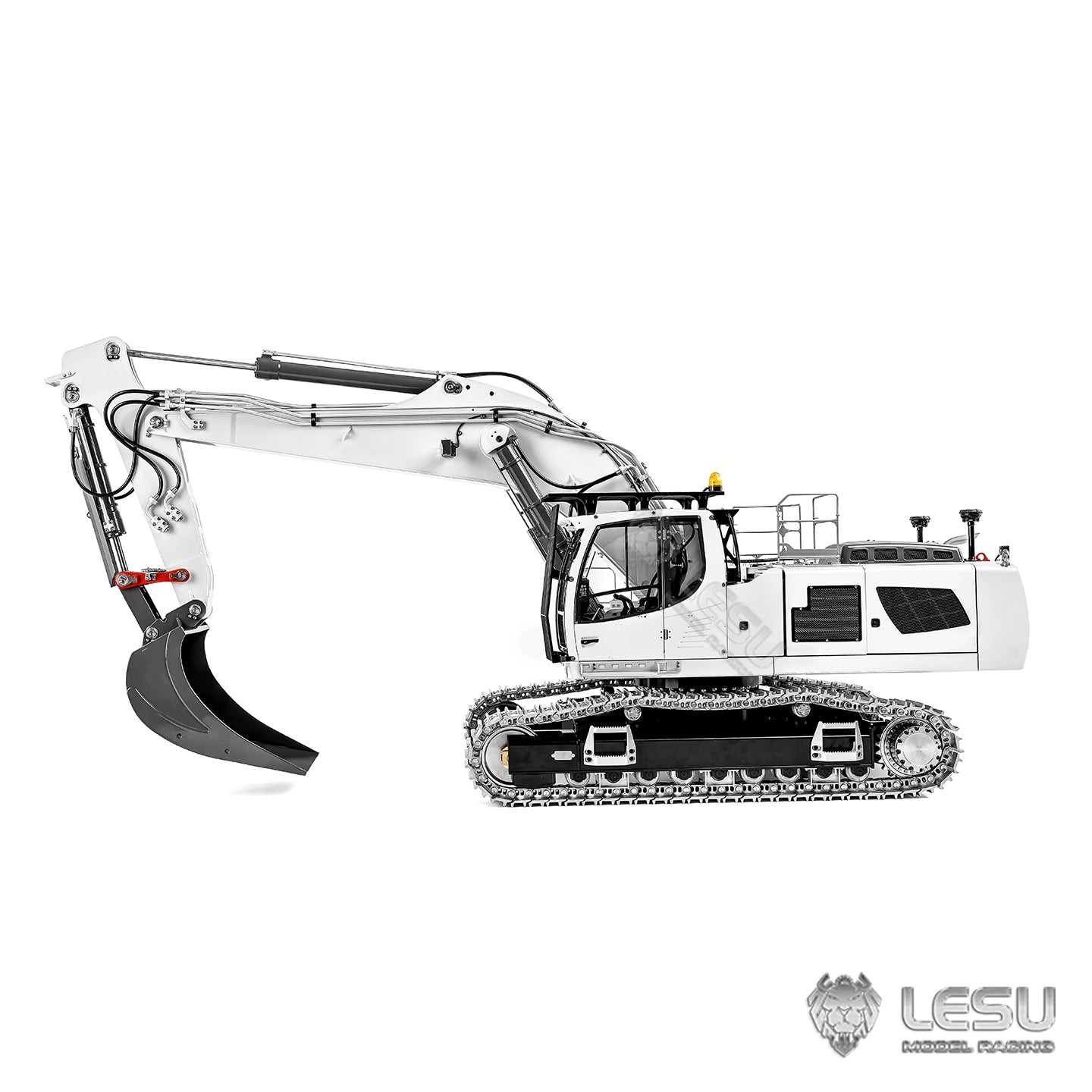 2 Arms 6CH LR956 95% Metal LESU 1/14 Remote Control Hydraulic Excavator RC Digger Construction Vehicle 4MPA Dual Pumps Light