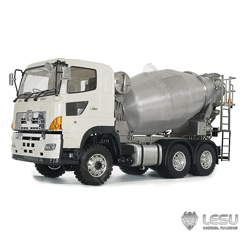 LESU 1/14 6x6 RC Mixer Truck for Metal Remote Controlled Concrete Car Unpainted Agitating Lorry Model ESC Motor Servo