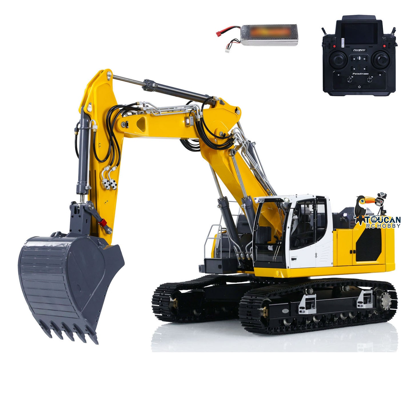 1/14 LESU LR945 3 Arms RC Hydraulic Excavator RTR Radio Control Digger DIY Model FlySky PL18EV Lite Light System Ready to Run