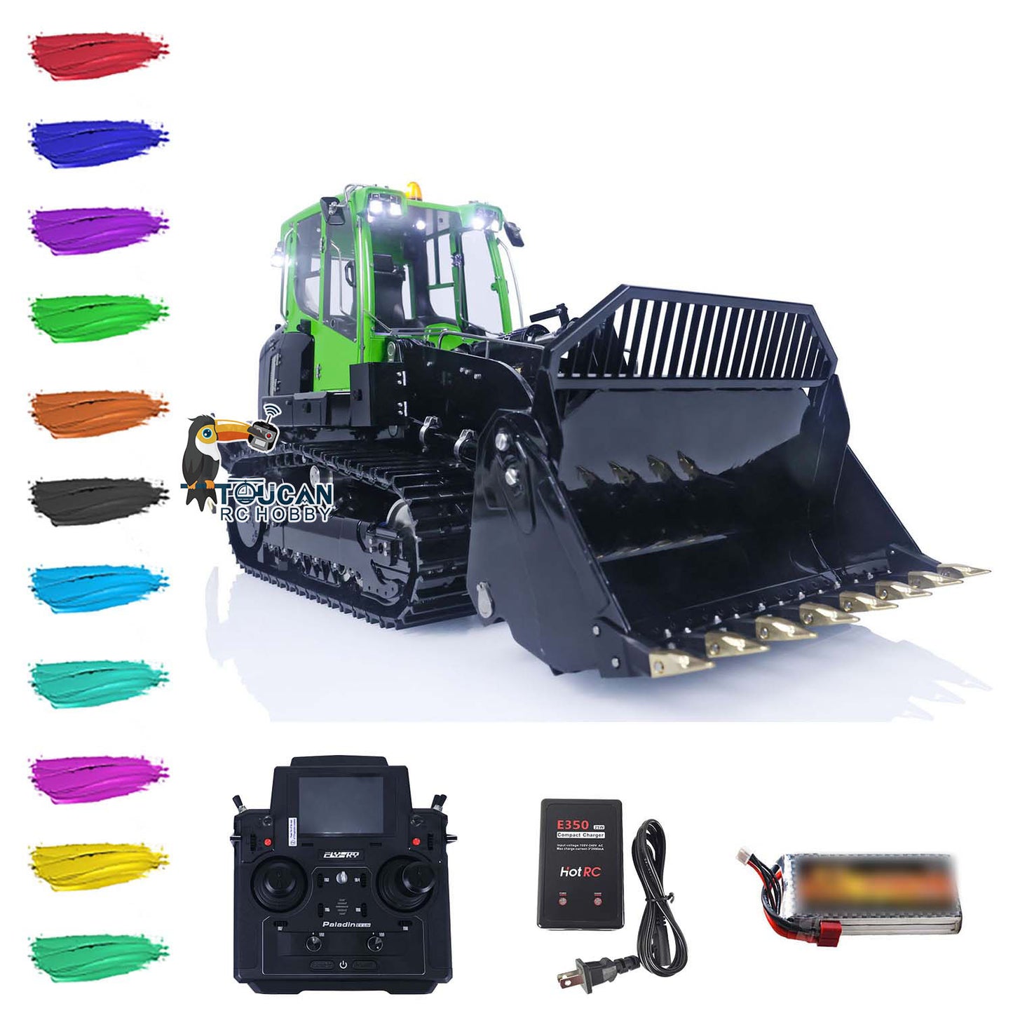 LESU Metal 1/14 RC Hydraulic Loader for 636 PL18EV Lite Radio Controlled Truck DIY Hobby Model ESC Servo Motor Customized Pattern