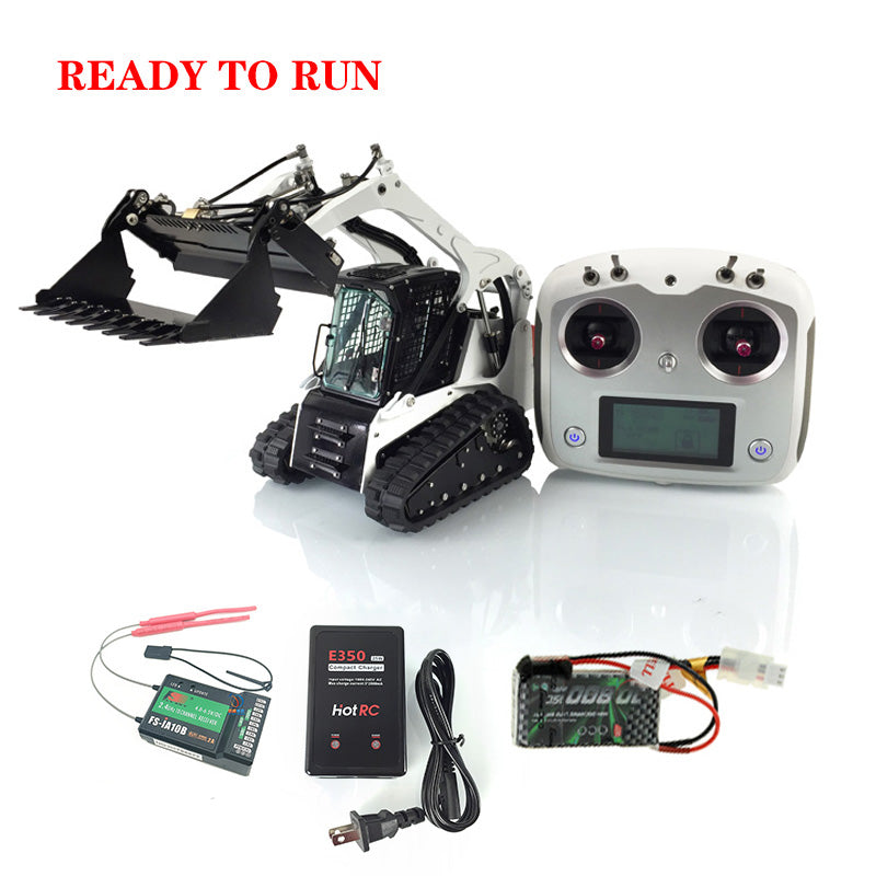 LESU 1/14 Aoue LT5 RC Hydraulic Skid-Steer Loader Remote Controlled Vehicle Electric Model I6S Radio Battery Model