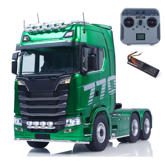 1/14 KABOLITE 6*6 Romote Control Tractor Truck SC 770S 2Speed Gearbox Axle Locks Electric Windshield Cab Suspension Wiper Openable Door RTR