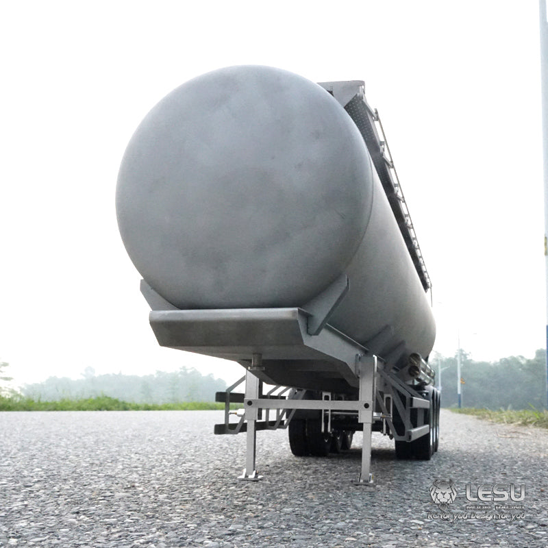 LESU Metal 40Feet Oil Tank Gas-tanker Semi Trailer 1/14 RC Tractor Truck Model