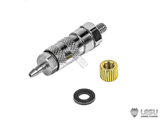 Metal 1/14 LESU Tubing Connector for RC TAMIIYA Truck DIY Hydraulic System Model Excavator Loader Dumper Bulldozer Tractor for Dominic