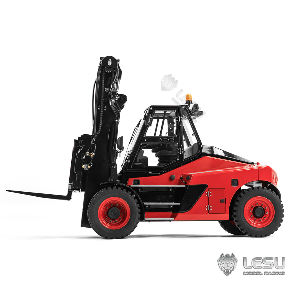 LESU 1/14 Aoue-LD160S RC Hydraulic Forklift Metal RTR Remote Control Wheeled Car ST8 Model Fast Coupler Extended Fork