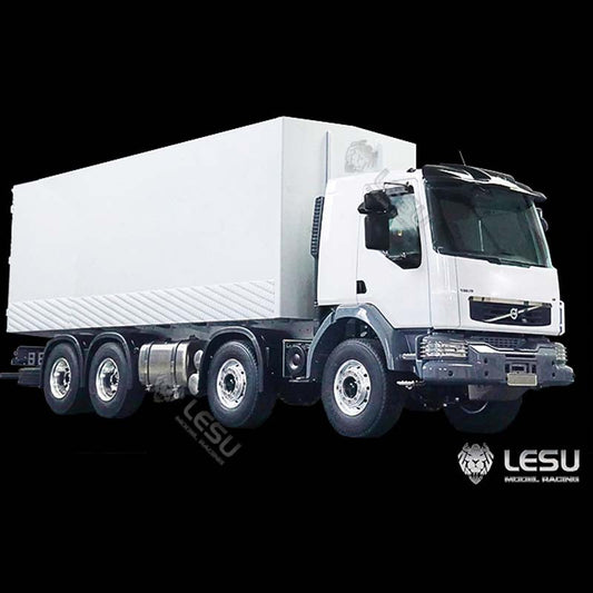 LESU 1/14 VM 8*4 Metal Fully Enclosed RC Truck Radio Controlled Lorry Cars Chassis Motor ESC Servo Light Unassembled Cabin