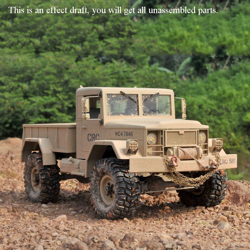 CROSSRC 1/10 HC4 4WD Radio Control Off Road Car Military Unassembled Truck Crawler KIT Hobby Model W/O Battery Hobby Model Gift