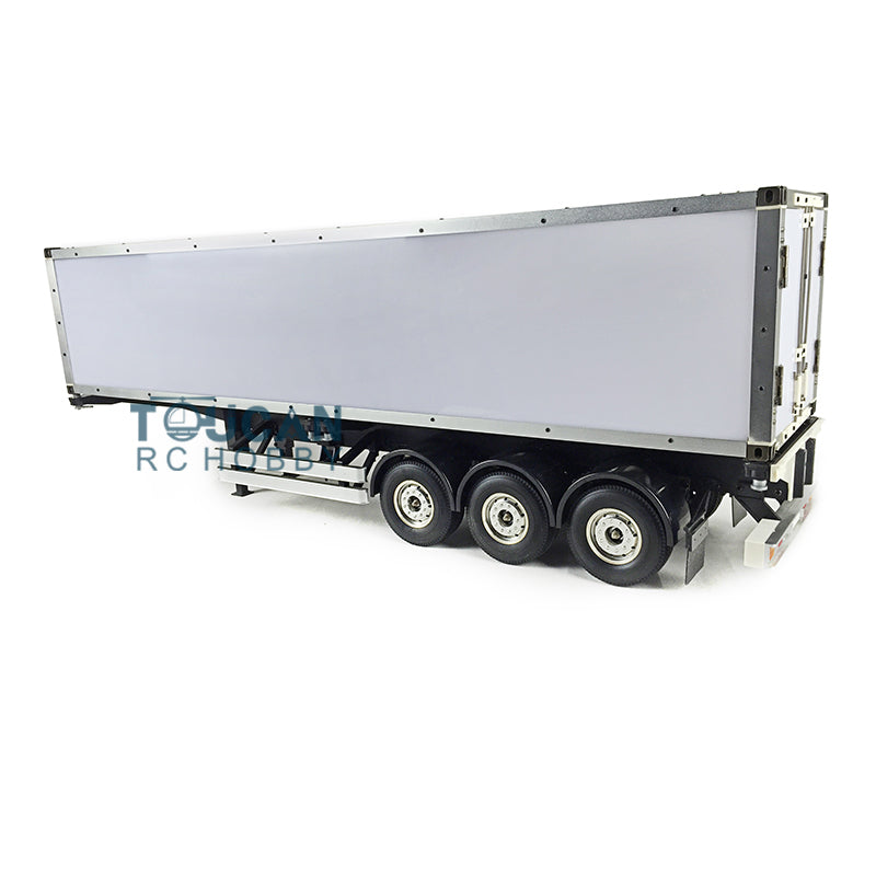 Uassembled TOUCAN 1/14 40ft Reefer Semi-trailer KIT DIY TAMIYA 3Axles Chassis Container Tractor Truck