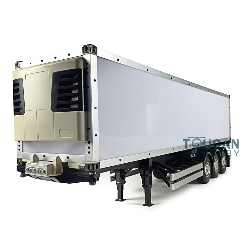 Uassembled TOUCAN 1/14 40ft Reefer Semi-trailer KIT DIY TAMIYA 3Axles Chassis Container Tractor Truck