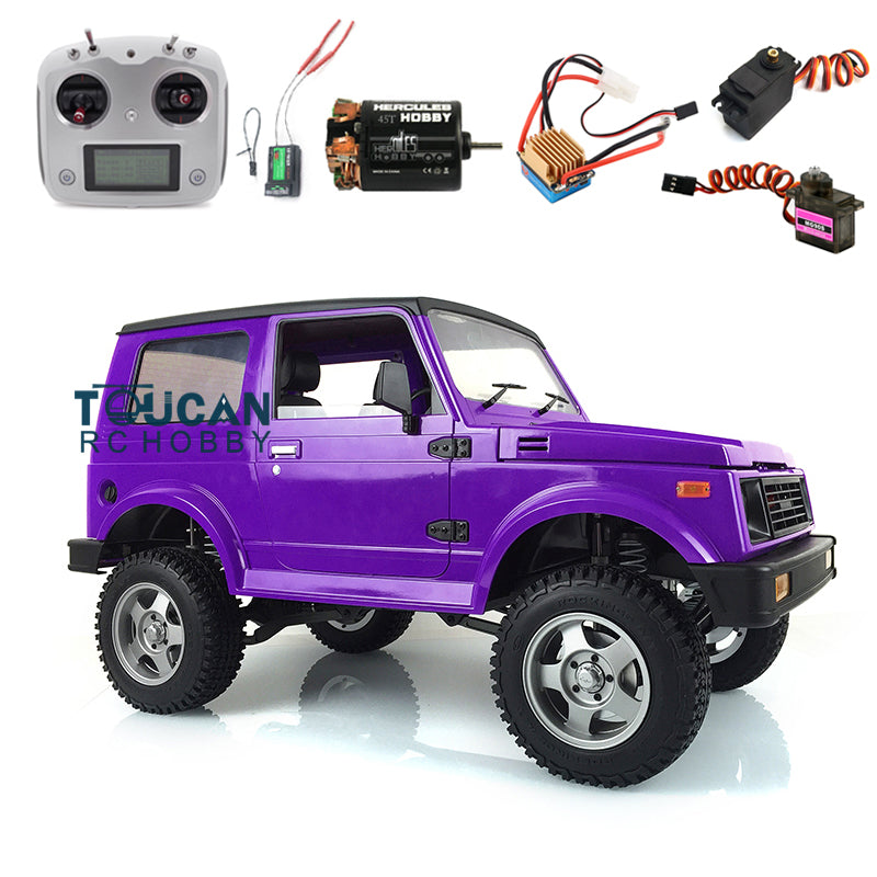 1/6 Capo RC Crawler SIXER1 Assembled Model Plastic Painted Cabin Car Shell Metal Chassis W/ I6S Motor Servo ESC Light