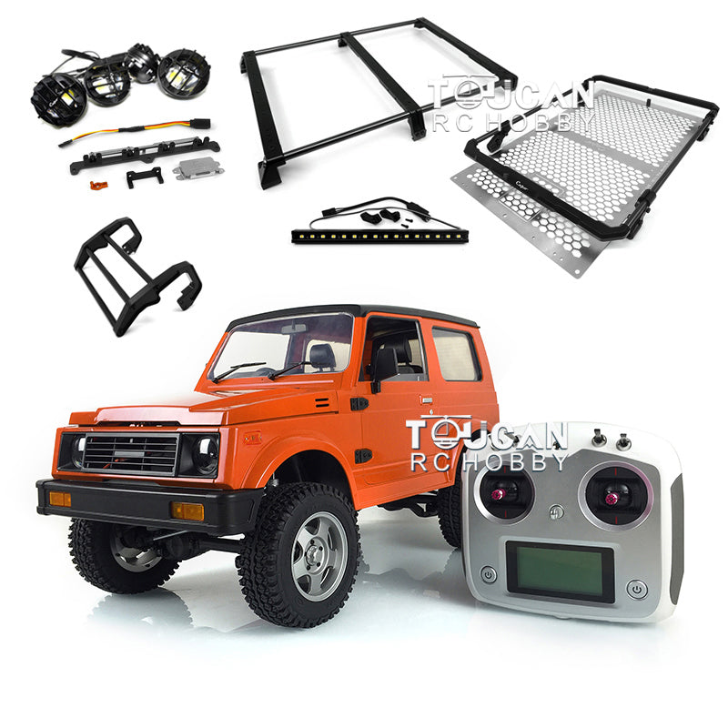 Capo 1/6 RC Crawler SIXER1 Assembled Model Plastic Painted Cabin Car Shell Metal Chassis Motor Servo ESC I6S Light