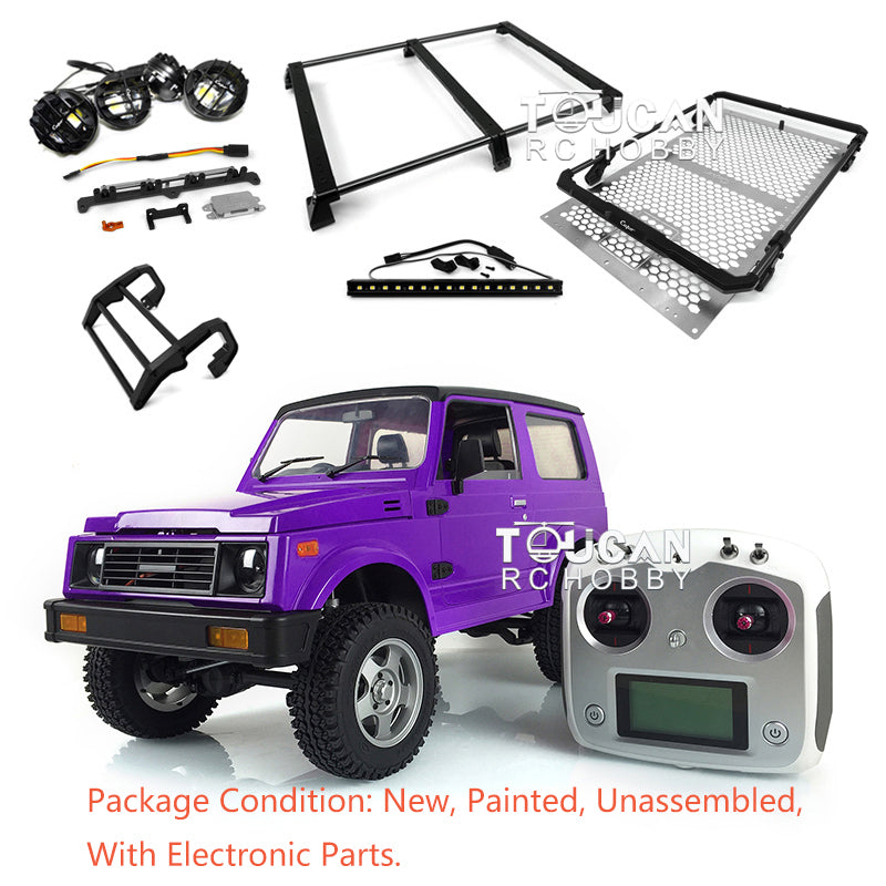 1/6 Capo RC Crawler SIXER1 Metal Chassis Plastic Unassembled Cabin Car Shell Front Bumper Motor Servo I6S ESC Light