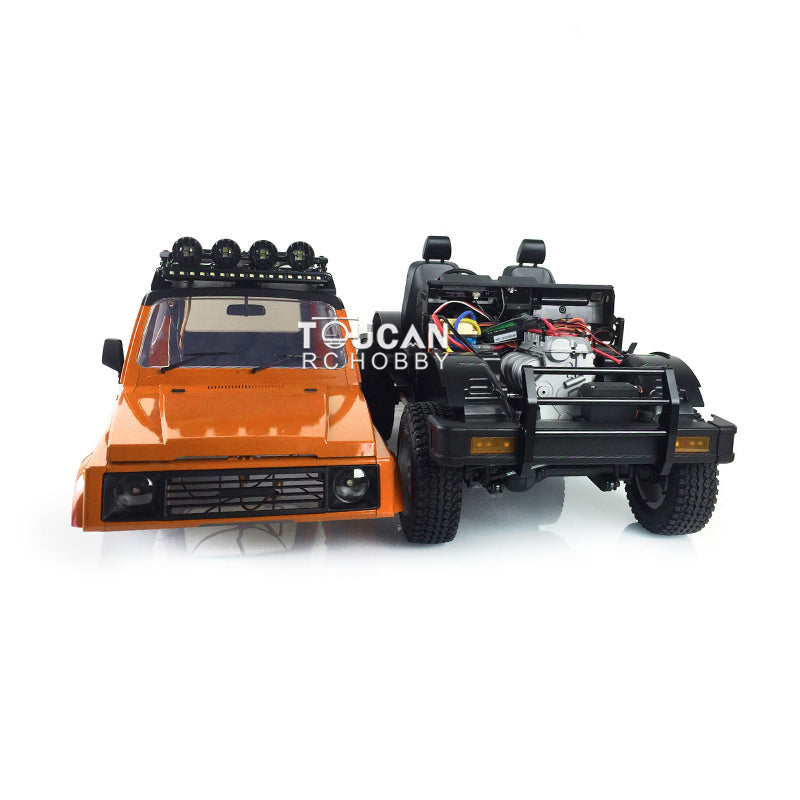 Capo 1/6 RC Crawler SIXER1 Assembled Model Plastic Painted Cabin Car Shell Metal Chassis Motor Servo ESC I6S Light