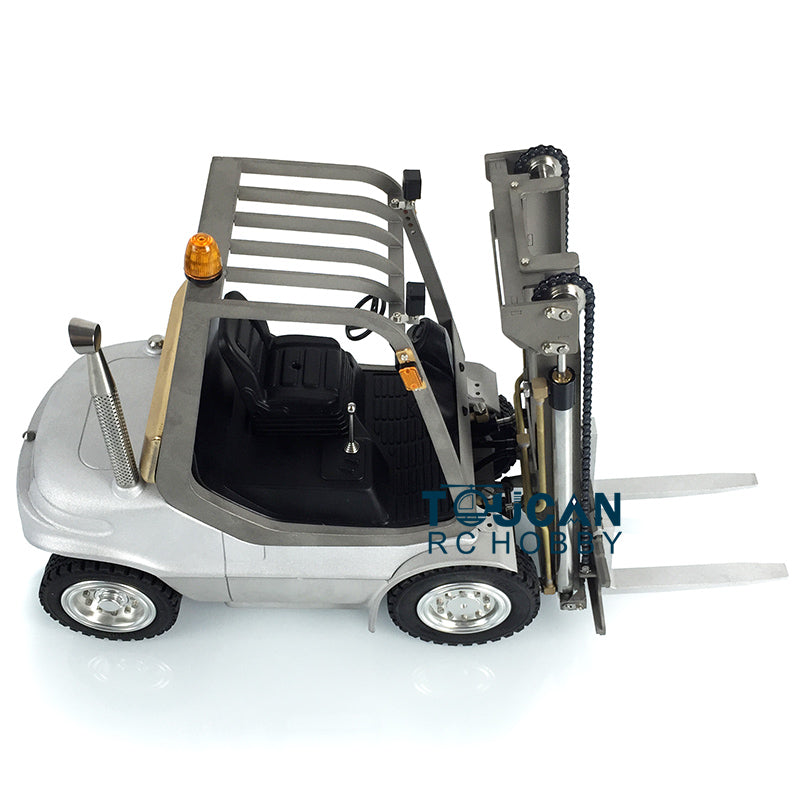 LESU 1/14 RC Forklift Model Transfer Car Truck ESC Horn Motor Unpainted and Unassembled Vehicle Light Sound System DIY Model