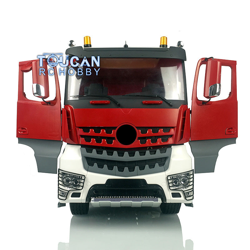 Toucan Hobby Painted 3-Axle 1/14 6*4 Painted RC Tractor Truck Remote Control Trailer Constuction Vehicle Kits DIY Parts Motor