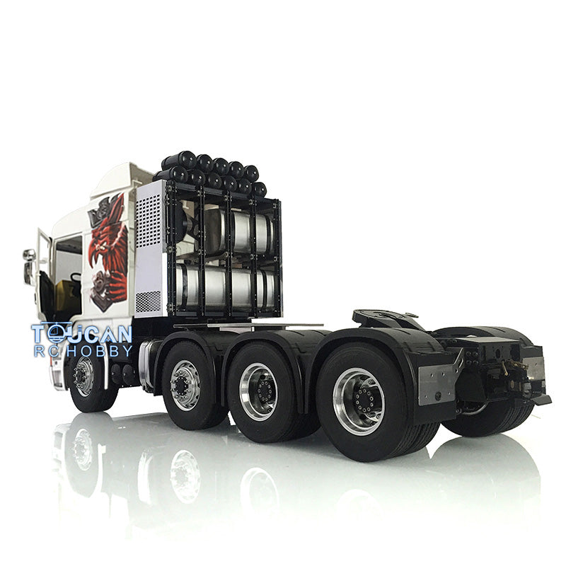 1/14 RC LESU Metal 8*8 Axles Chassis Scania Tractor Truck Hercules Gripen Cabin Painted 2Speed Gearbox Lock Differential Servo