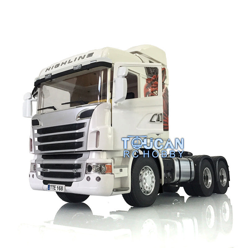 1/14 LESU 6X4 Metal Chassis Cabin R730 RC Truck Car 2 Speed Gearbox 540 Motor & ESC & Servo & Light & Sound & Radio System