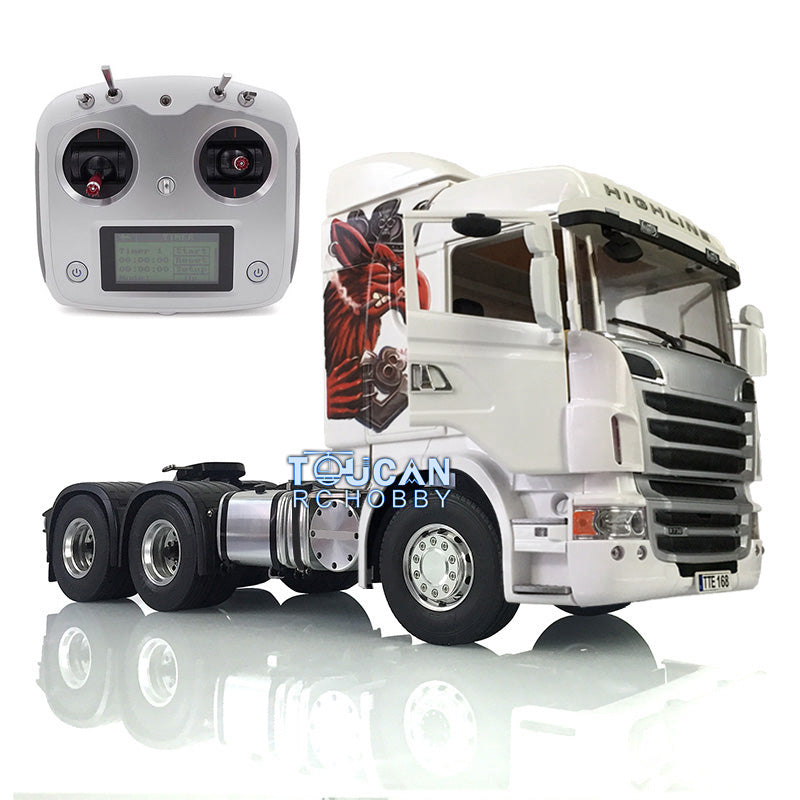 1/14 LESU 6X4 Metal Chassis Cabin R730 RC Truck Car 2 Speed Gearbox 540 Motor & ESC & Servo & Light & Sound & Radio System