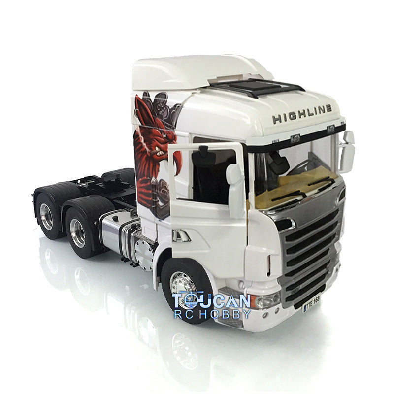 1/14 LESU 6X4 Metal Chassis Cabin R730 RC Truck Car 2 Speed Gearbox 540 Motor & ESC & Servo & Light & Sound & Radio System