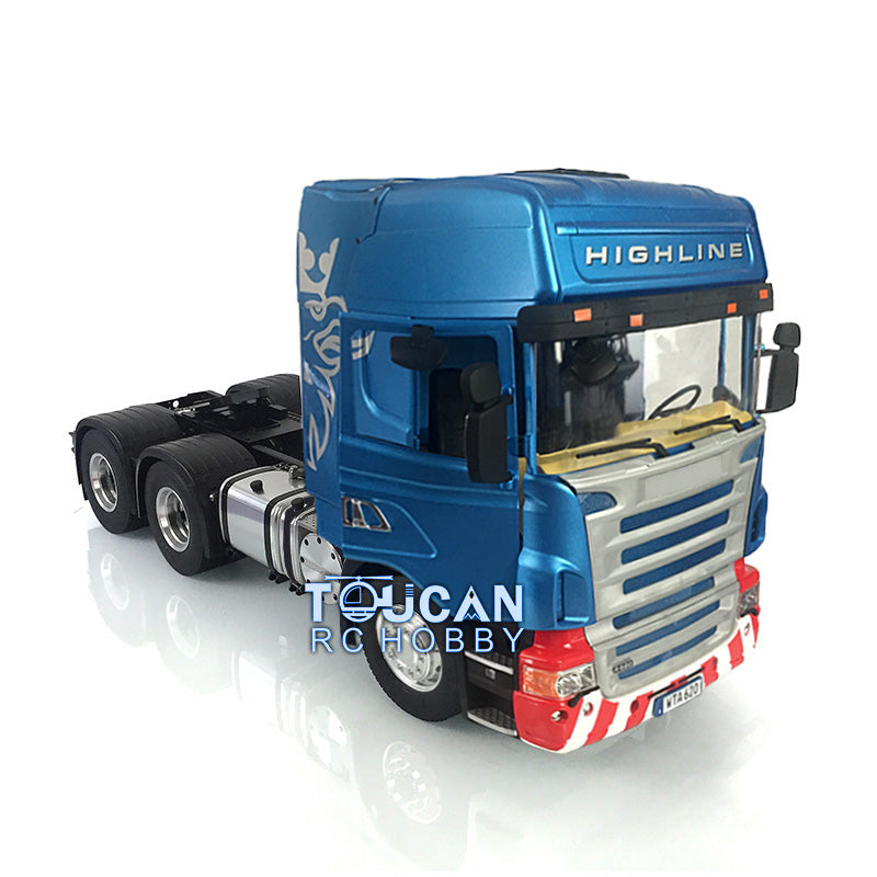 LESU 6*4 1/14 Remote Controlled Tractor Truck RC Construction Vehicle Metal Chassis Motor & ESC & Servo & Light & Sound & Radio System