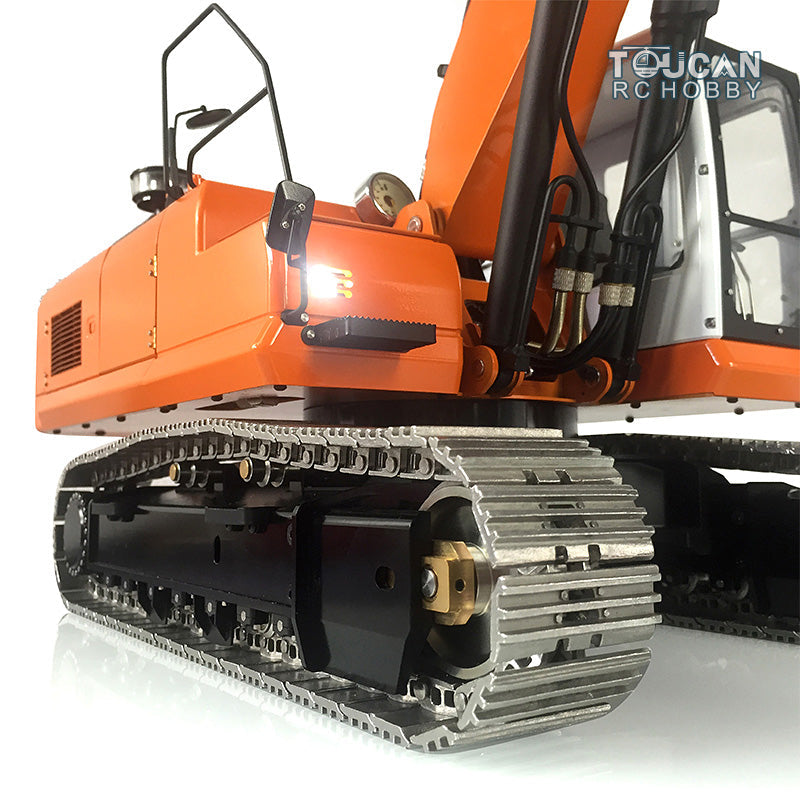 1/14 LESU PC360 Metal Hydraulic RC Excavator Tracks Painted Bucket Trailer Scarifier Compactor Crusher Three-section Arm