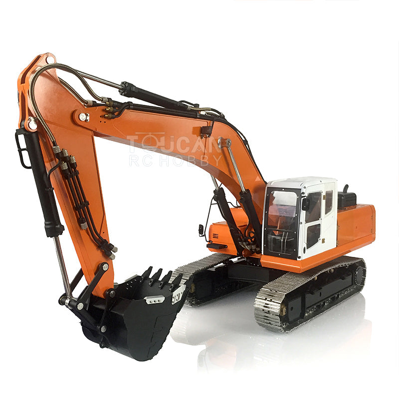 LESU 1/14 PC360 Metal RC Hydraulic Excavator DIY Hobby Model Track Cab Bucket Display Ripper Tree Digging Tool fork Arm Crusher