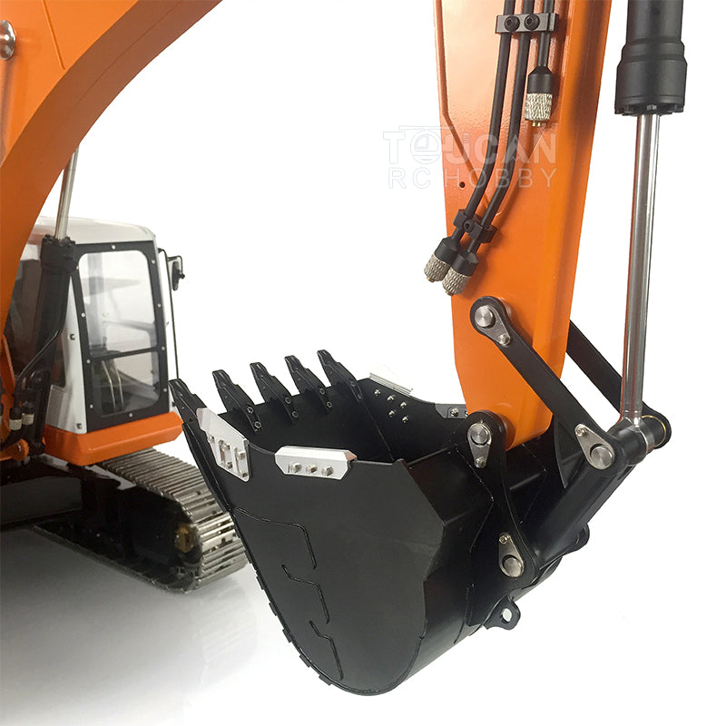 LESU 1/14 PC360 Metal RC Hydraulic Excavator DIY Hobby Model Track Cab Bucket Display Ripper Tree Digging Tool fork Arm Crusher