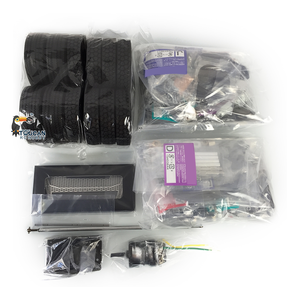 TAMIYA 1/14 8x4 FH16-750 RC Tow Tractor Remote Controlled Truck Electric Cars Unpainted Unassembled Lorry Model DIY Motor