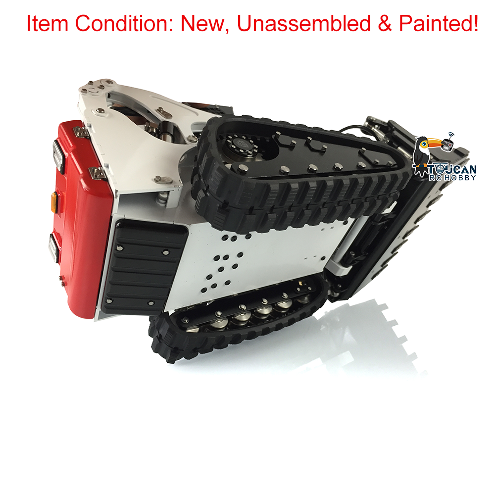 LESU 1/14 Metal RC Hydraulic Aoue-LT5 Tracked Skid-Steer Loader DIY Model Lights