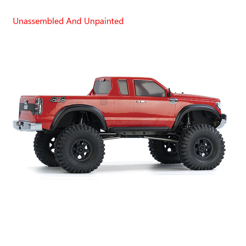 CROSSRC 1/10 AT4V 4WD EMO RC Climbing Vehicle Crawler Car Simualtion Model KIT Differential Lock 540 35T Motor Lights DIY Parts