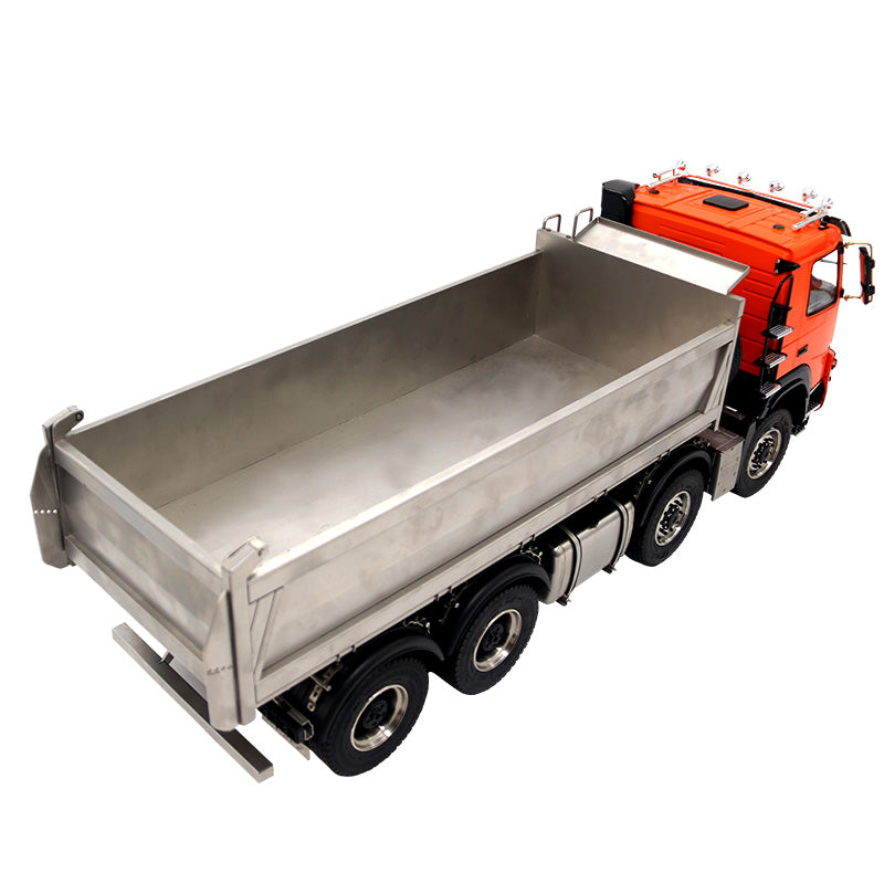 JDM-161 1/14 8x8 JDMODEL RC Hydraulic Dumper Truck I6S Radio Controlled Vehicle Model Differential Lock Axle Cylinder Wheel Hubs W/ Hopper