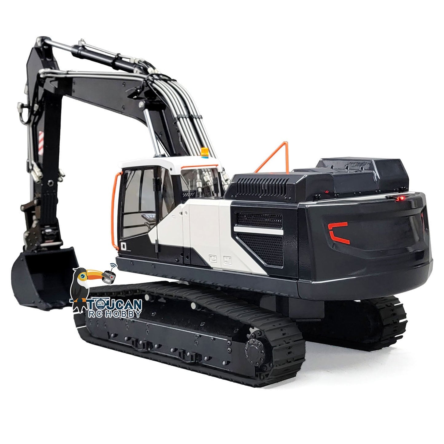 MTMODEL 1/14 2 Arms EC380 Metal RC Hydraulic Excavator Tracked Electric Wireless Control Digger Model Heavy Machine Vehicles