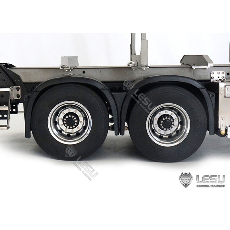 In Stock LESU 1/14 Metal Chassis 6*6 Motor Light for Radio Controlled Timber Truck Tractor Vehicles DIY Cars