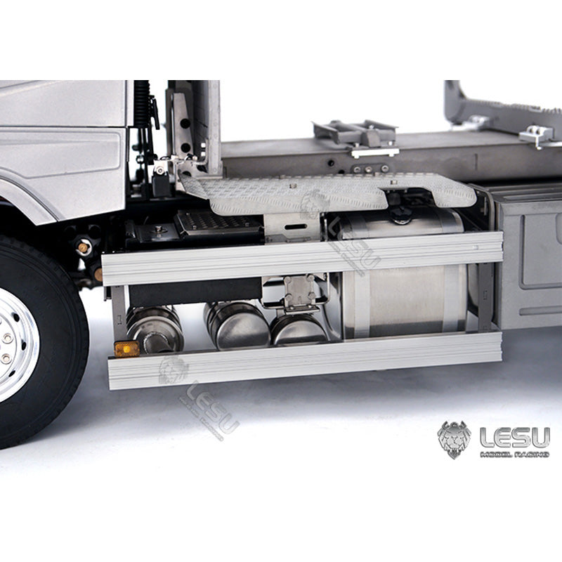In Stock LESU 1/14 Metal Chassis 6*6 Motor Light for Radio Controlled Timber Truck Tractor Vehicles DIY Cars