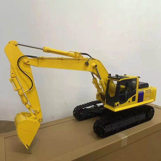 Metal 1/12 PC240 RC Hydraulic Excavator JZM Digger Construction Vehicle I6S Remote Controller Receiver Light Sound Assembled Painted