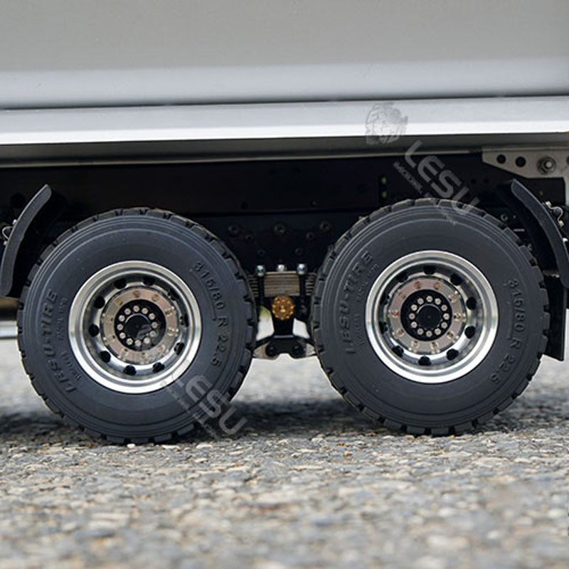 1/14 LESU 6x6 3Axle Hydraulic Metal RC Dumper Radio Control Tipper Sound Light System Unassembled Unpainted VM Cabin DIY Car