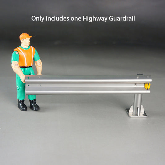 Metal Highway Guardrail Road Barrier Fence for 1/14 RC Tractor Truck Radio Controlled Car Off-road Vehicles DIY Models