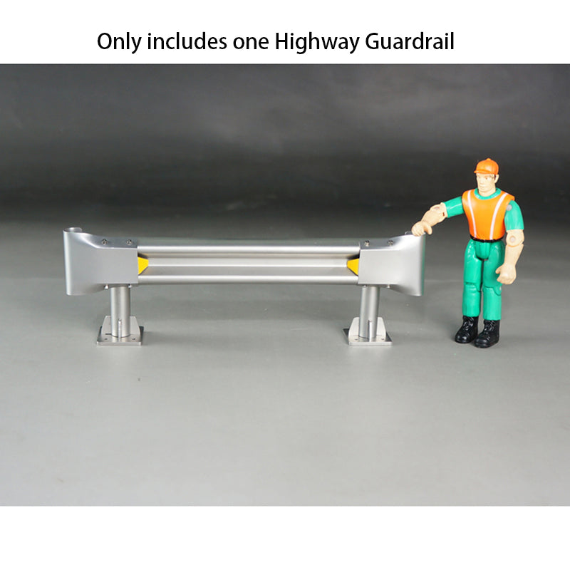 Metal Highway Guardrail Road Barrier Fence for 1/14 RC Tractor Truck Radio Controlled Car Off-road Vehicles DIY Models