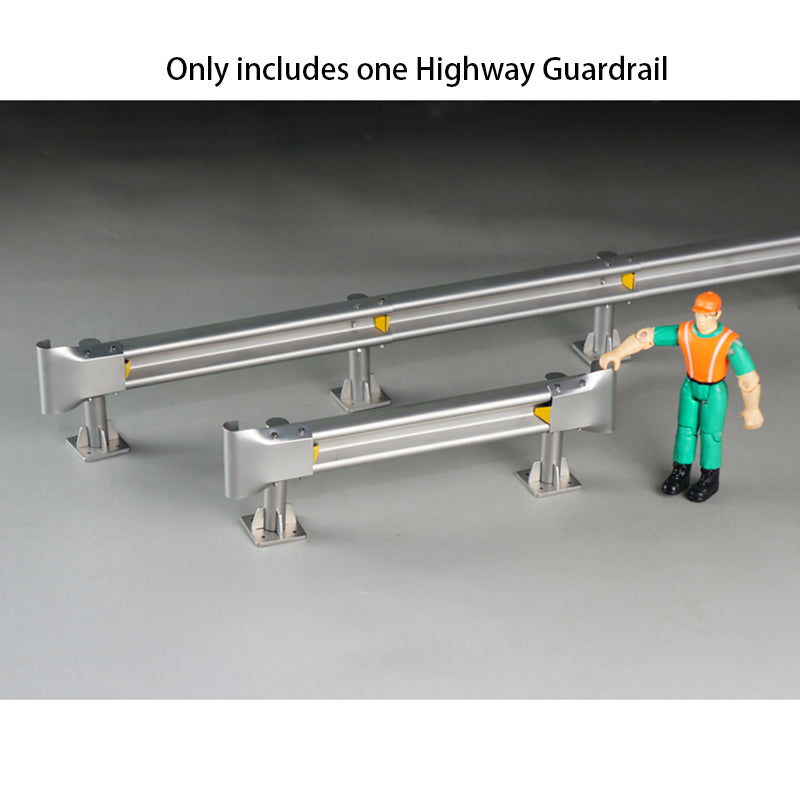 Metal Highway Guardrail Road Barrier Fence for 1/14 RC Tractor Truck Radio Controlled Car Off-road Vehicles DIY Models