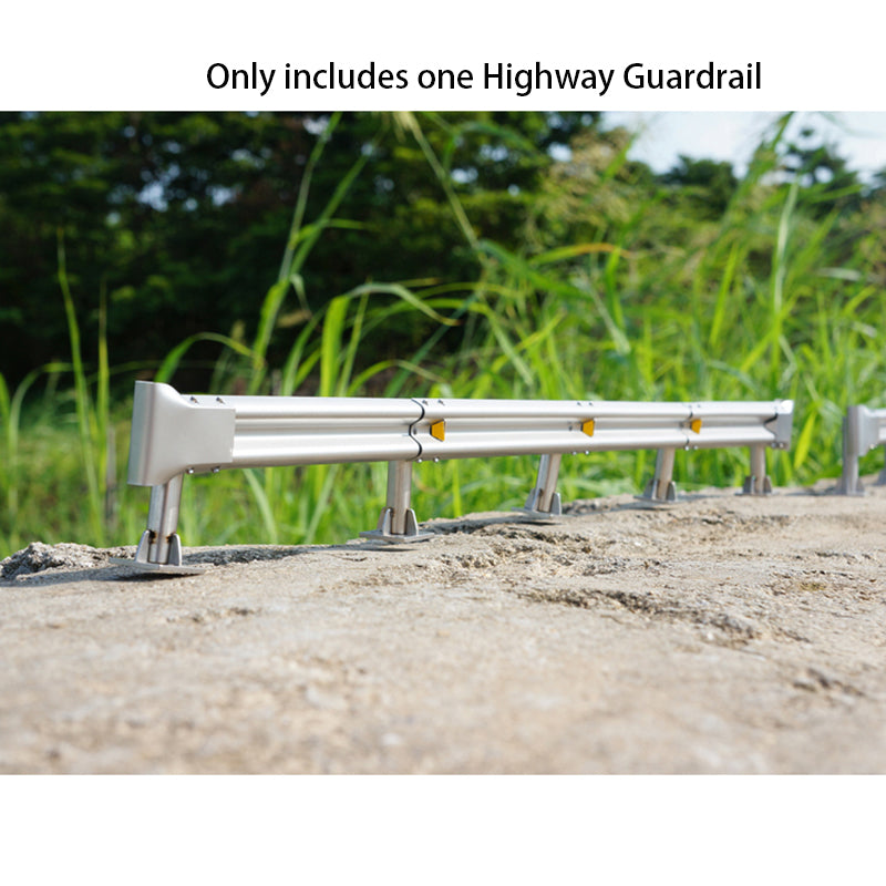 Metal Highway Guardrail Road Barrier Fence for 1/14 RC Tractor Truck Radio Controlled Car Off-road Vehicles DIY Models