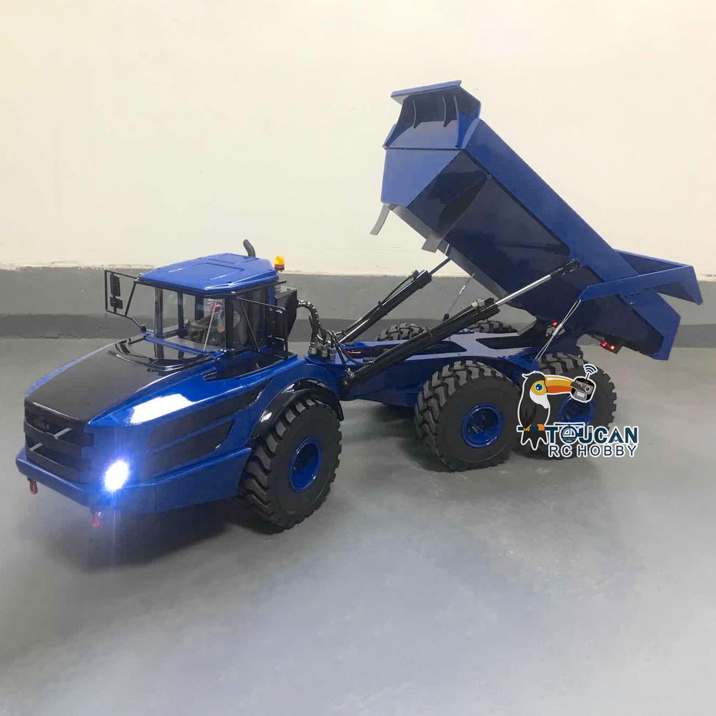 1/14 6*6 Metal Hydraulic Lifting RC Articulated Truck Radio Control Dumper Tipper RTR Model Optional Color Flysky i6S ESC Motor