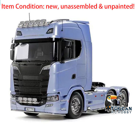 1/14 6X4 RC Tractor Truck 770S 56368 Radio Control Engineering Vehicle Model Kit with 3-speed Transmission Unassembled Unpainted